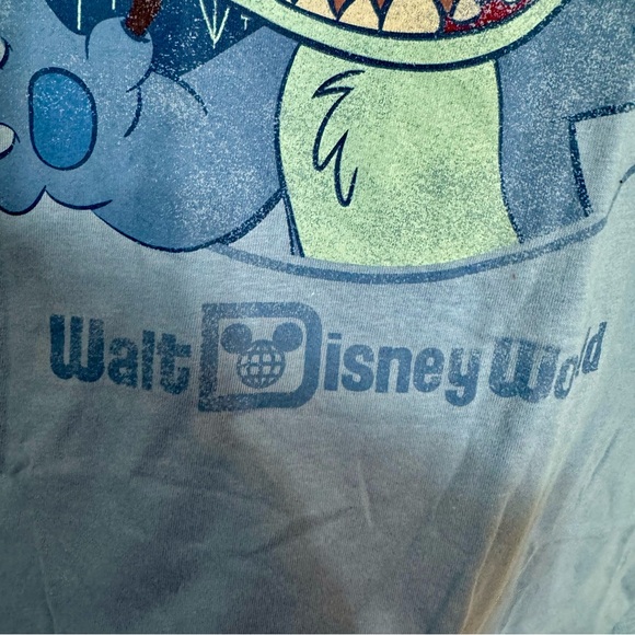 NWT. Walt Disney World Parks Stitch Cinderella Castle Adult Blue Shirt Size 2XL. - Picture 5 of 11